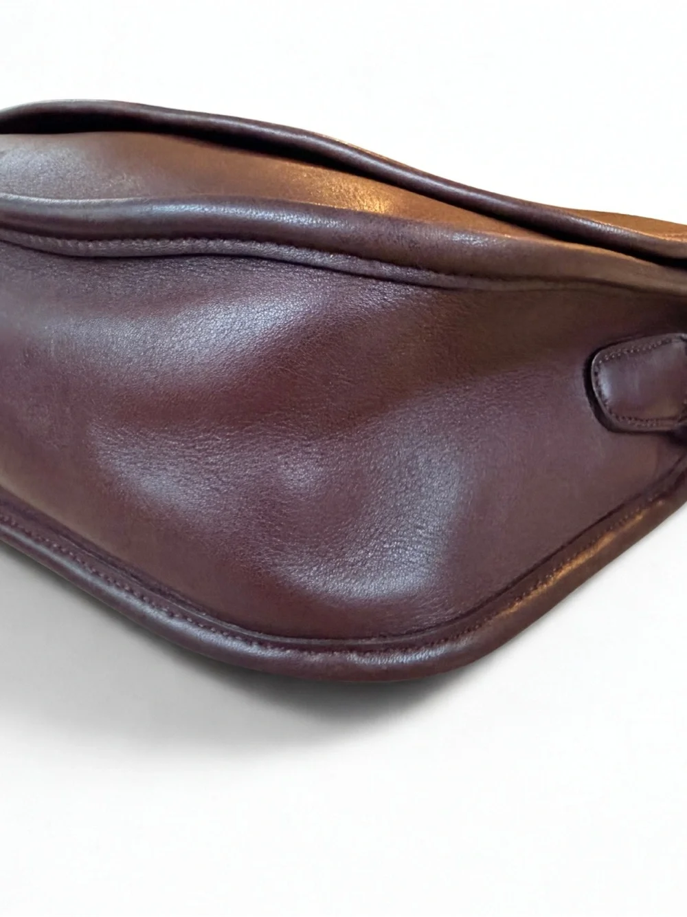 COACH 🌟👜 Pristine Vintage Mahogany Leather City Bag 9790 Crossbody w/ Dust Bag - Picture 4 of 11